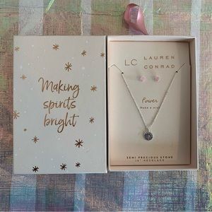 New Lauren Conrad Necklace Earring Holiday Gift Set